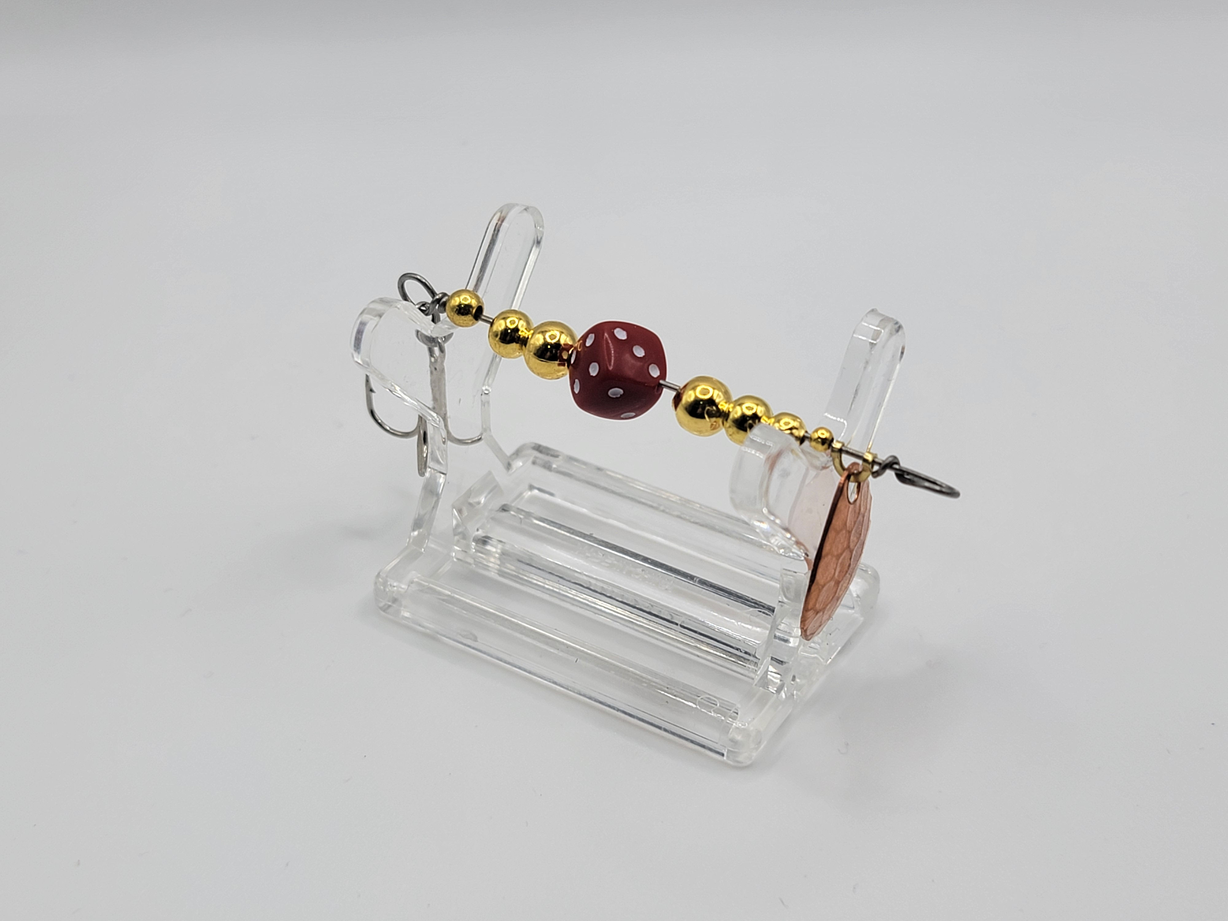 GOLD AND RED - SOLID SMALL DICE