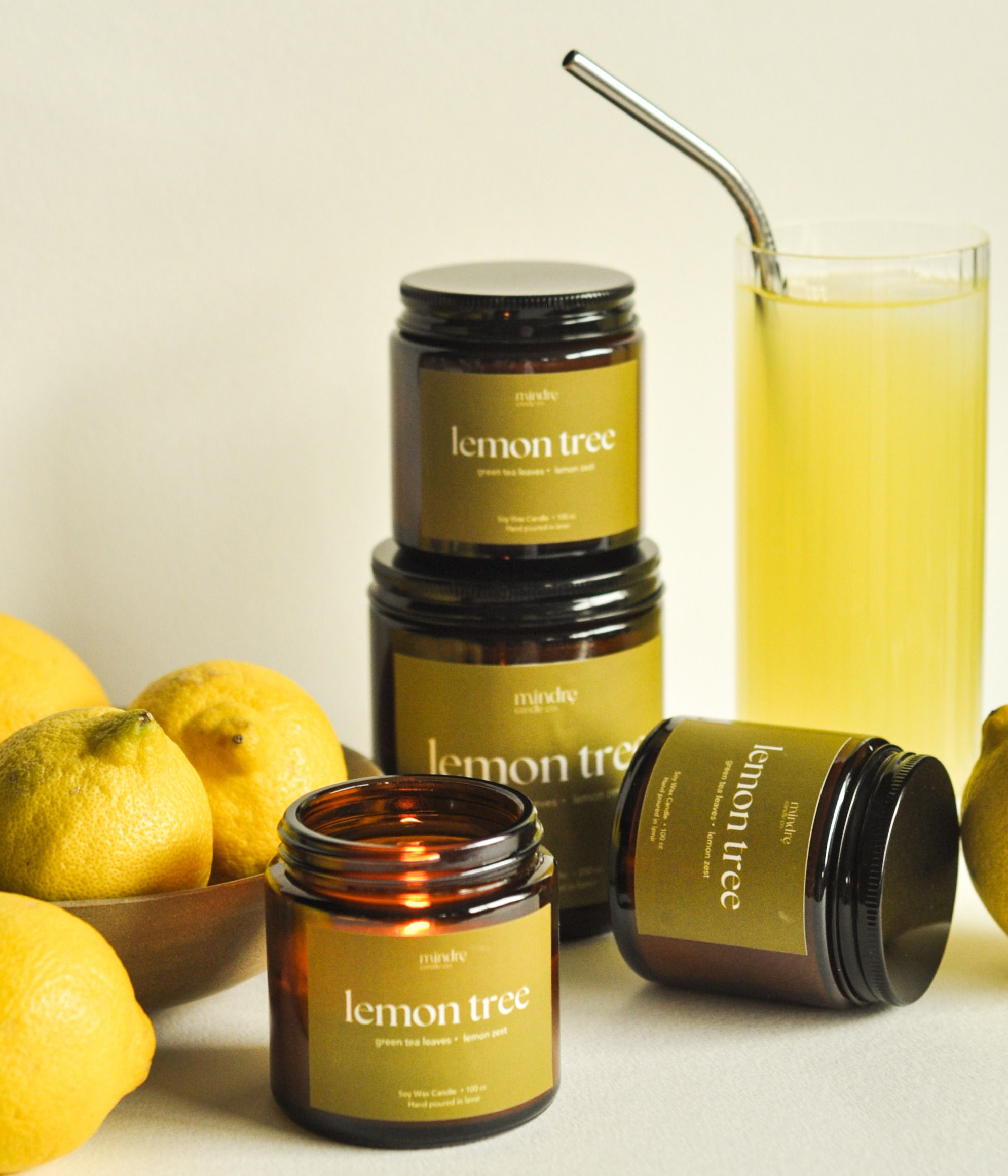 Lemon Tree Soya Mum / 250 cc  / Mindre Amber Serisi