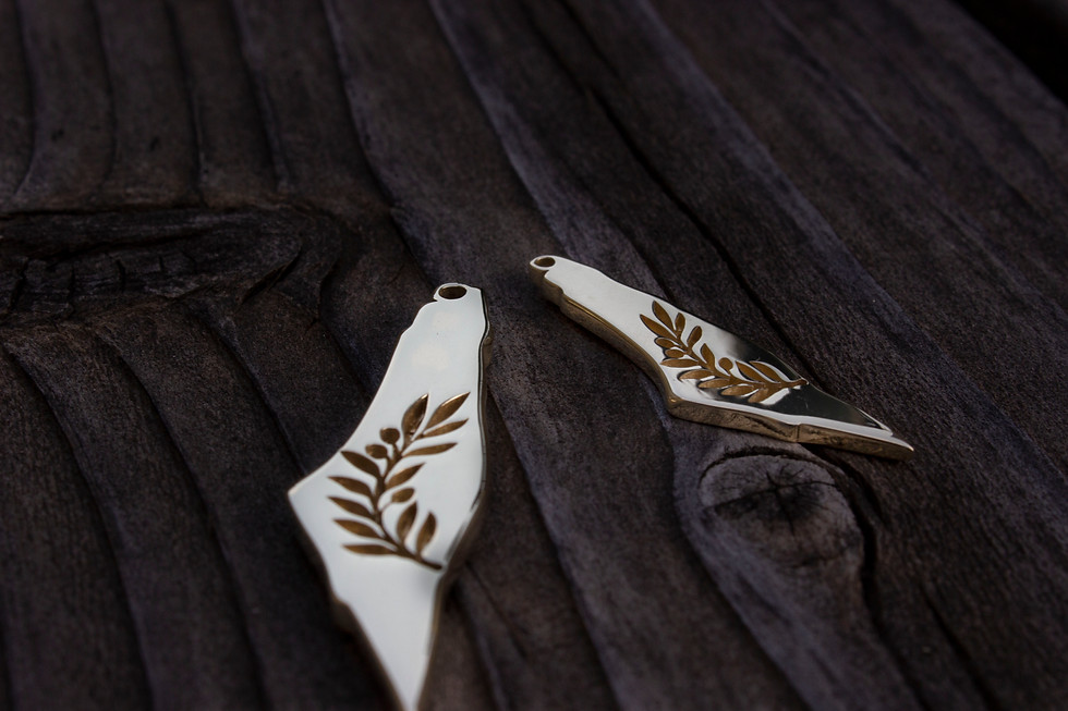 Thumbnail: Palestine Pendant w/ Olive Branch
