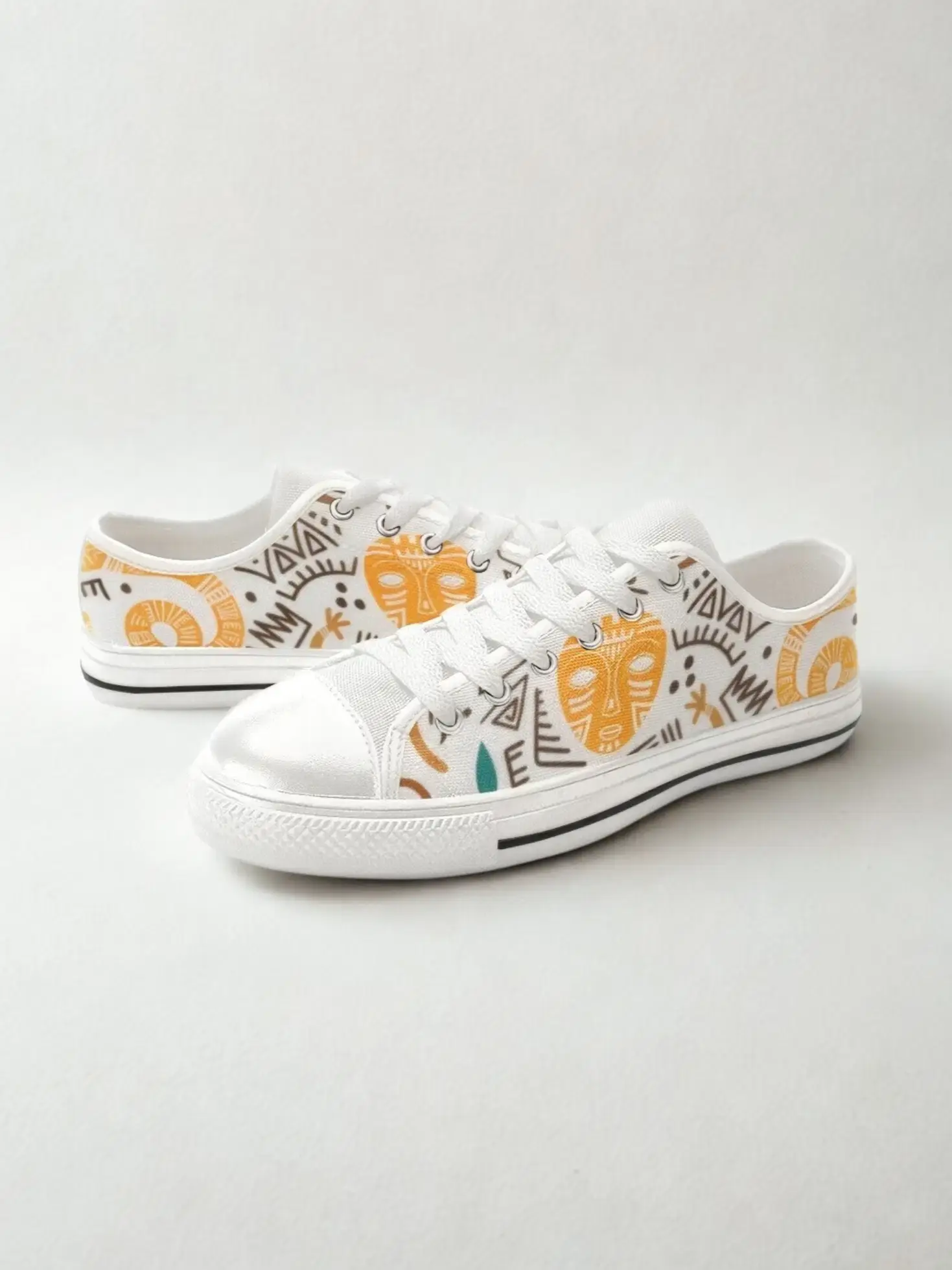 Custom Printed Low Top Canvas Shoes