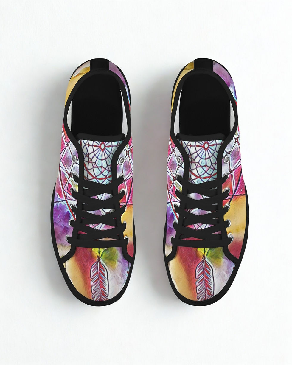 Thumbnail: Custom Printed Low Top Canvas Shoes 