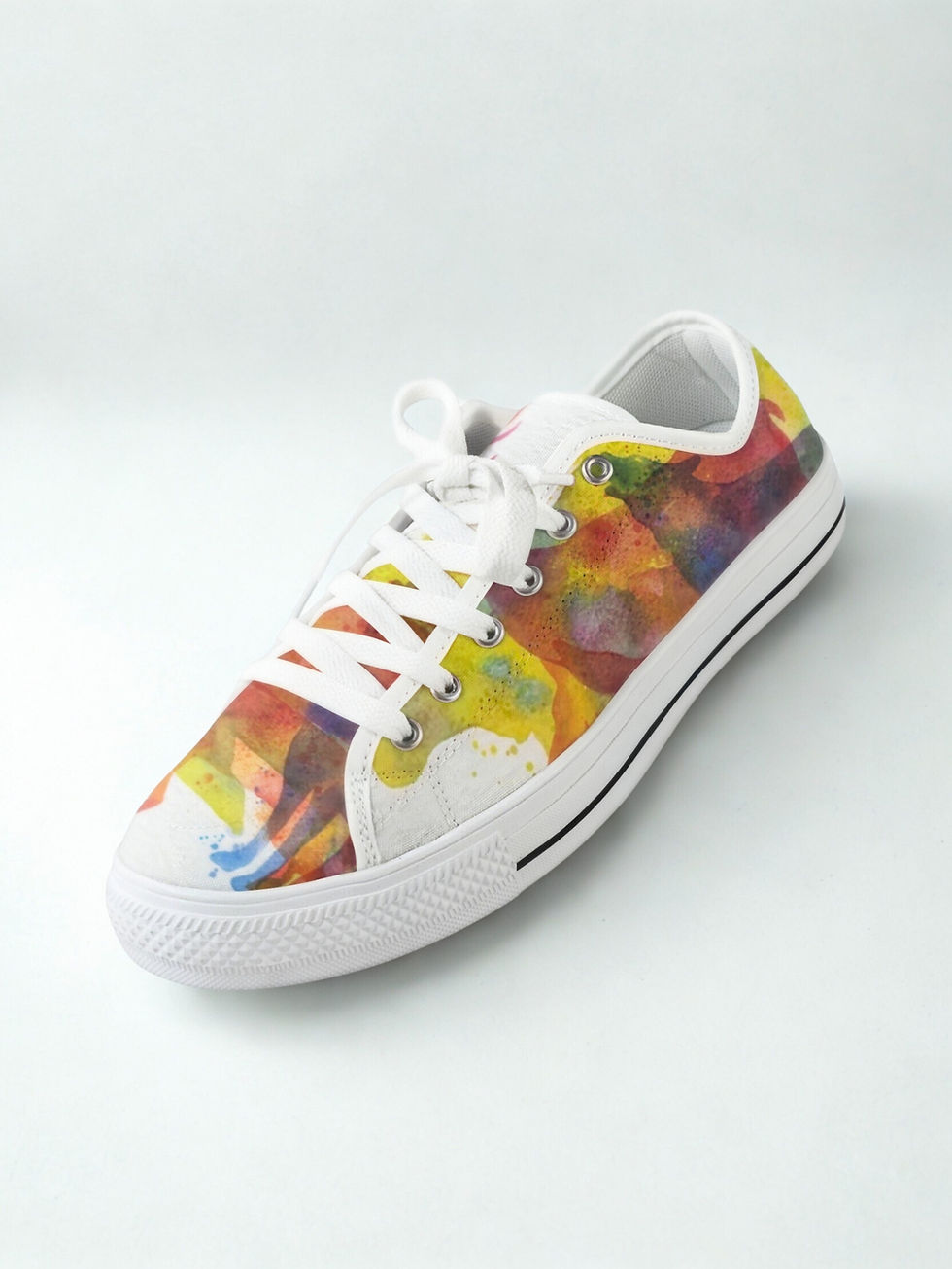 Canvas Low Top Shoes Custom Printed Design 