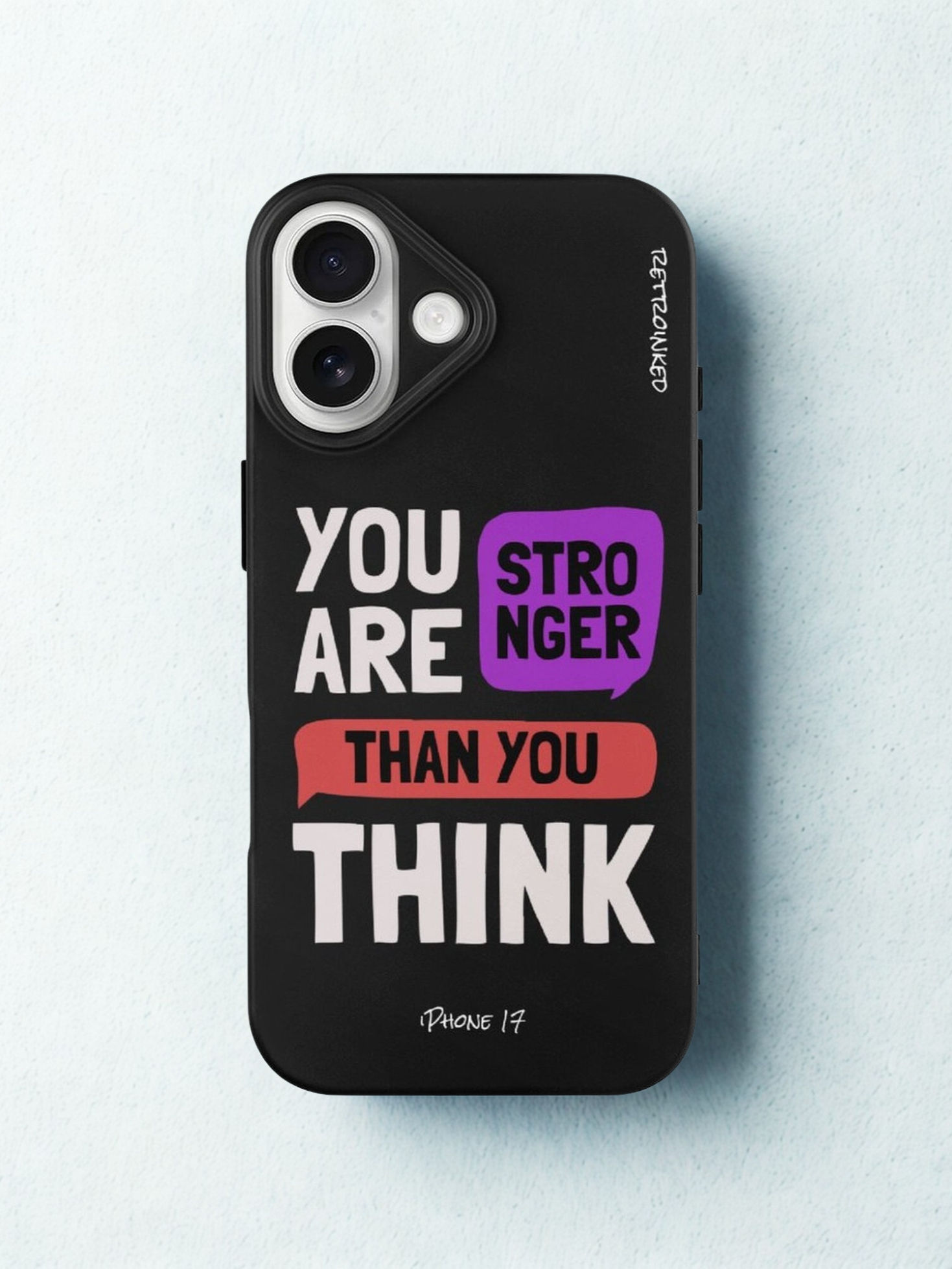 Black iPhone 17 Printed Case Unique Custom Design