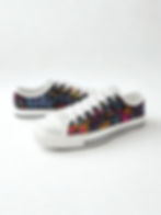 white canvas shoes