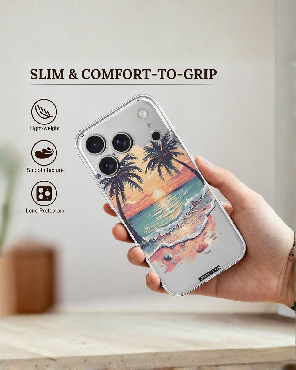 Thumbnail: Custom Printed Apple iPhone Transparent Phone Case