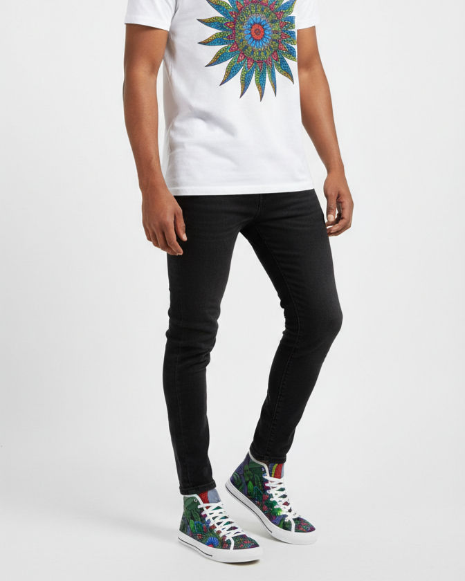 High Top Canvas Shoes 