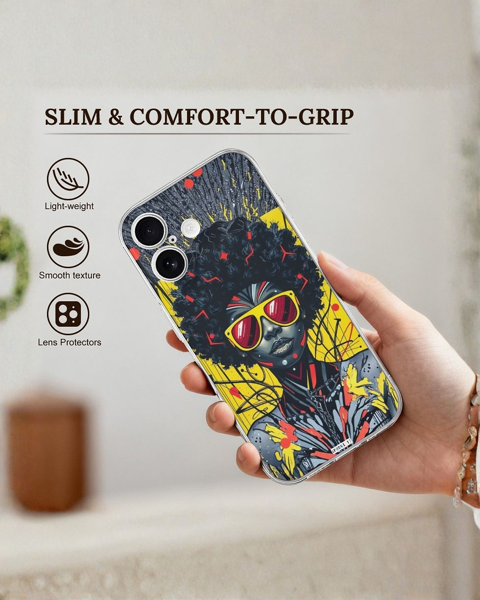Thumbnail: Afro Art illustration iPhone Printed Phone Case