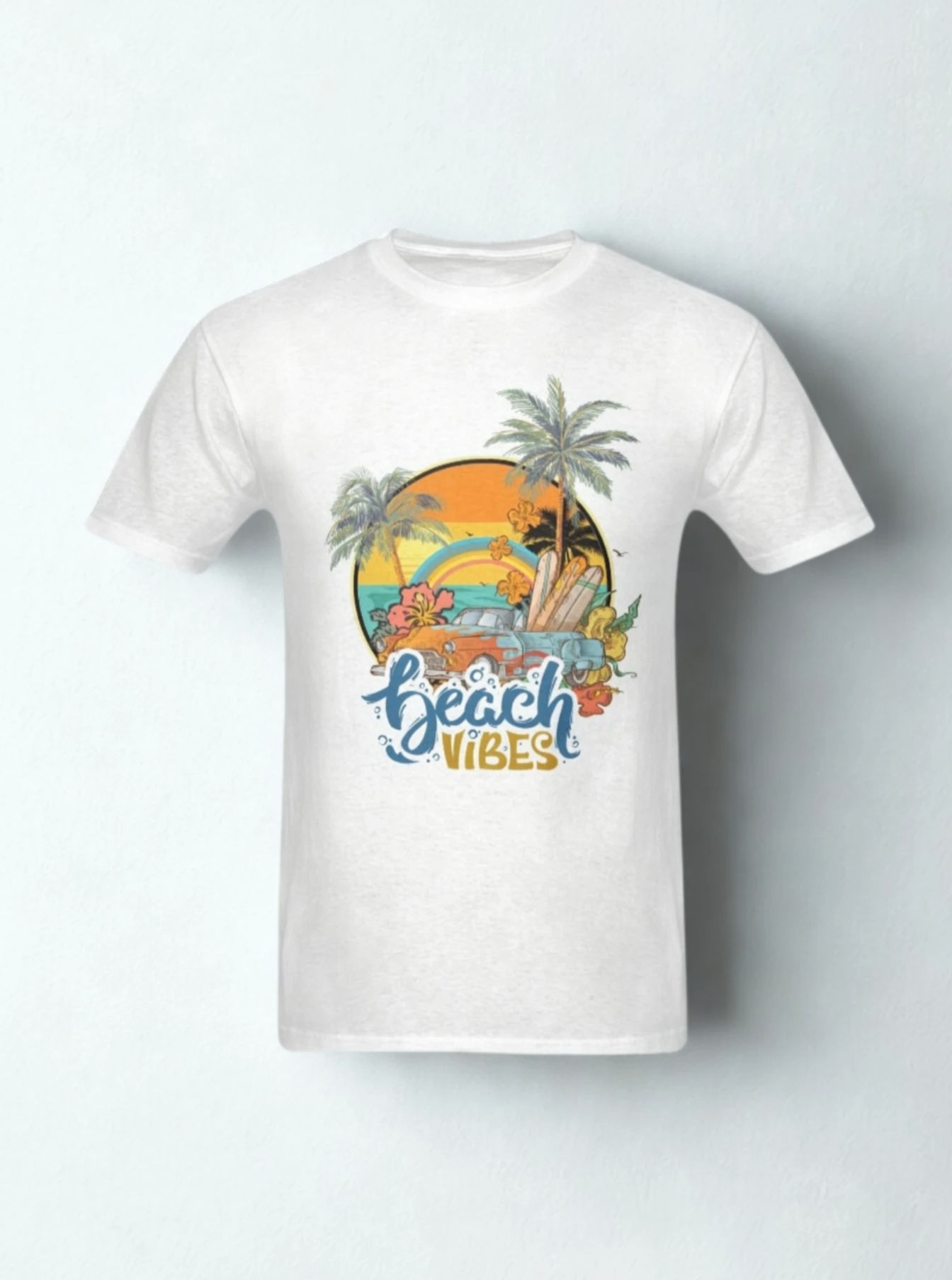 White T-Shirt Front View