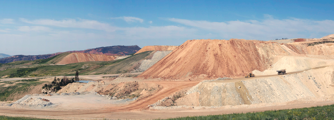 Phosphate mining in Utah USA