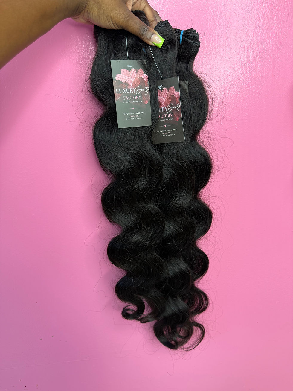 Thumbnail: Luxury Body Wave Bundle Collection 26”/28”/30” + 24” HD Closure
