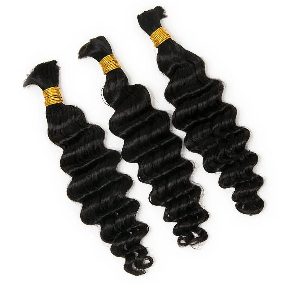 Thumbnail: Premium Deep Wave Bulk Hair (2PC) 100 Grams