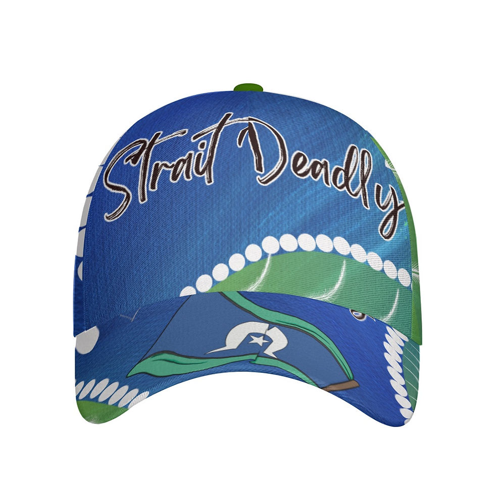 All-Over Print Peaked Cap - Strait Deadly