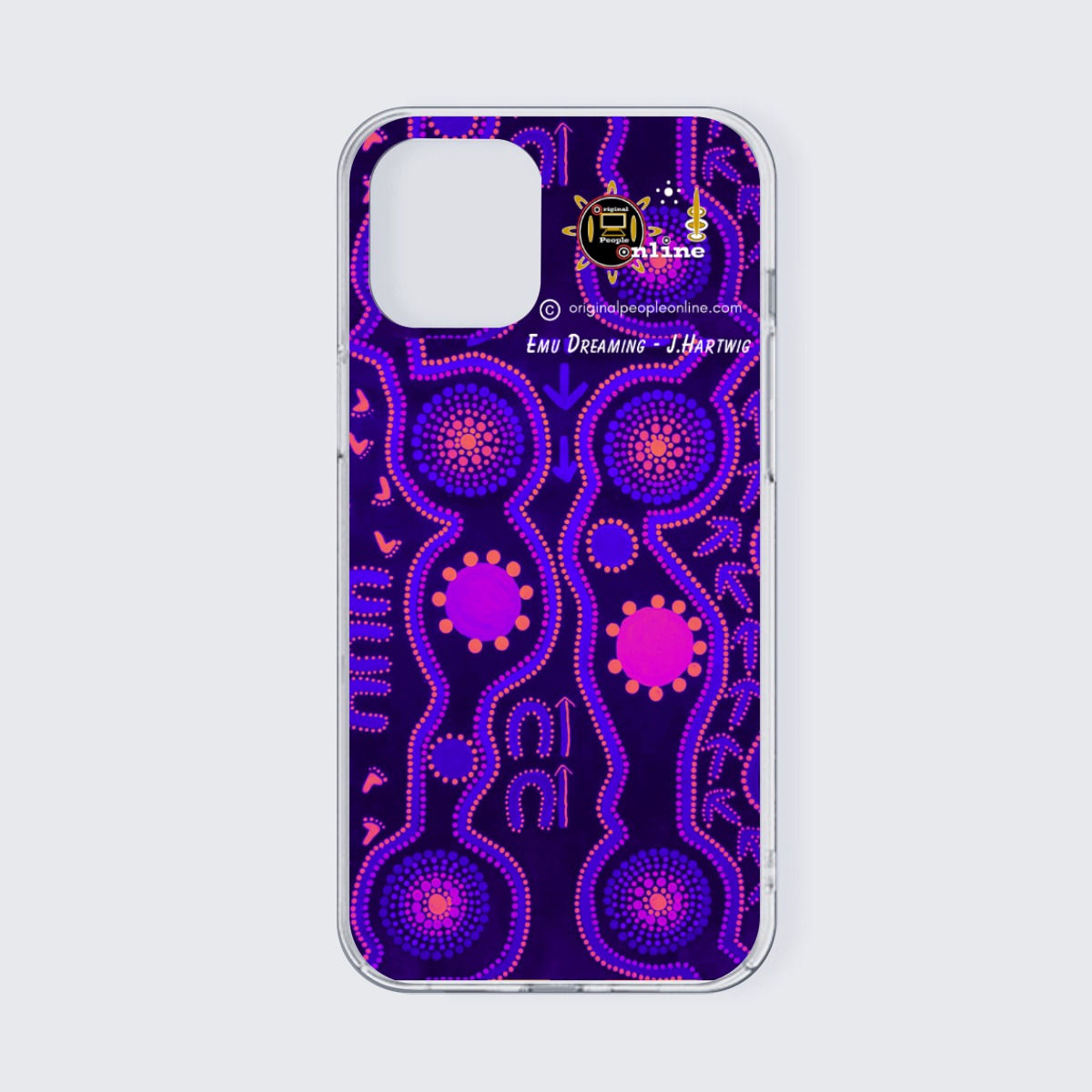 iPhone13 Series Mobile Phone Case | Emu Country (Purple)
