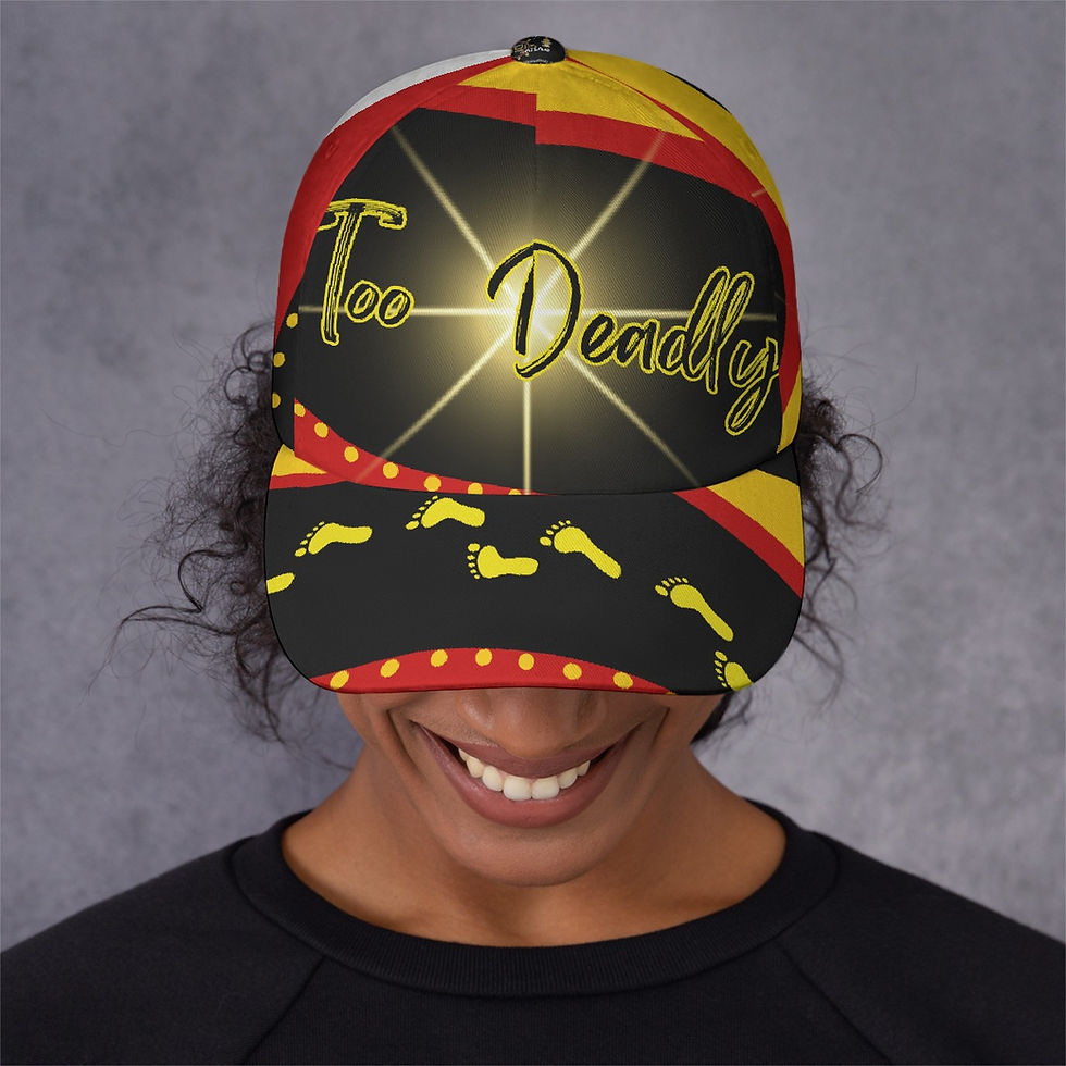 Thumbnail: All-Over Print Peaked Cap - Too Deadly