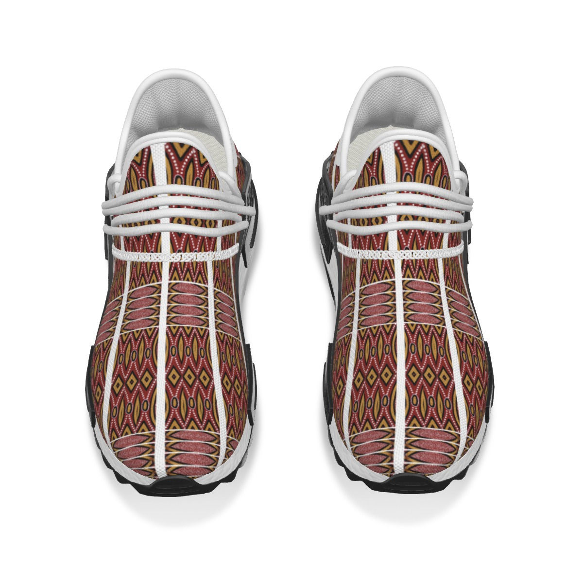 All-Over Print Men's Mesh Sneakers - Reef Creation Design