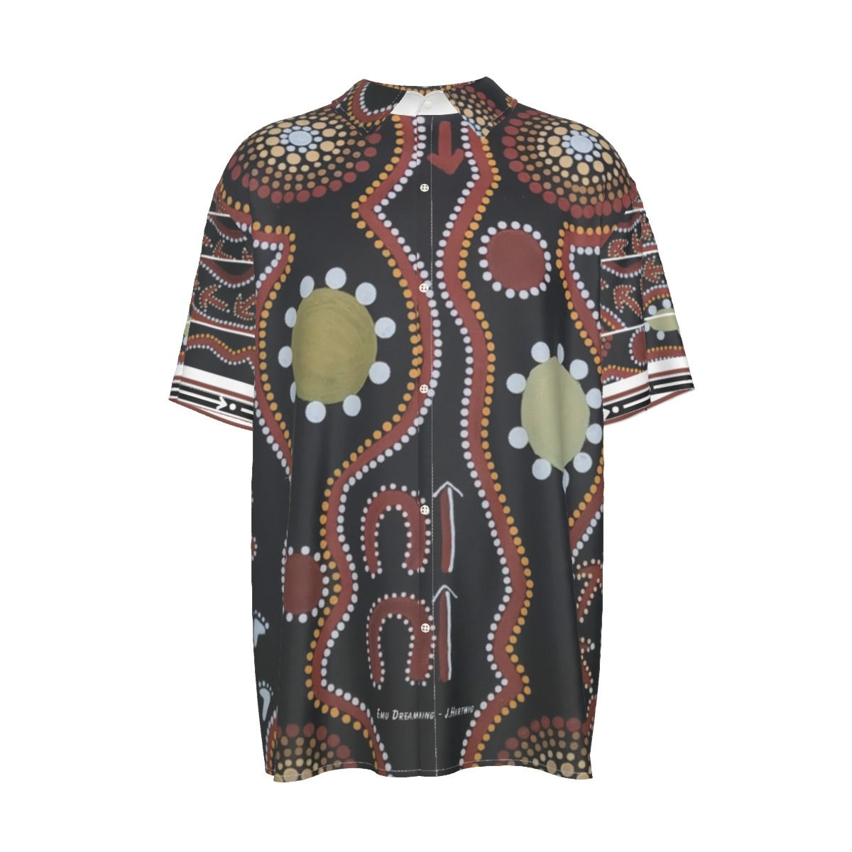 Men's Imitation Silk Shirt - Emu Country