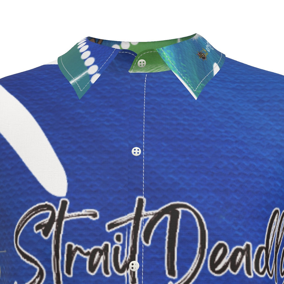 Thumbnail: Men's Imitation Silk Shirt - Strait Deadly