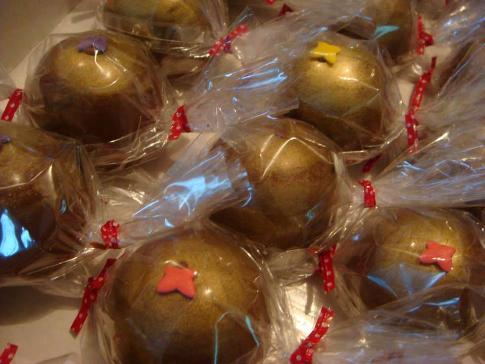 Miniatura: trufa surpresa de morango