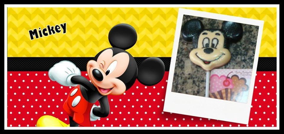 Miniatura: pirulito de chocolate tema mickey