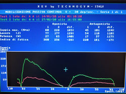 report test isocinetico