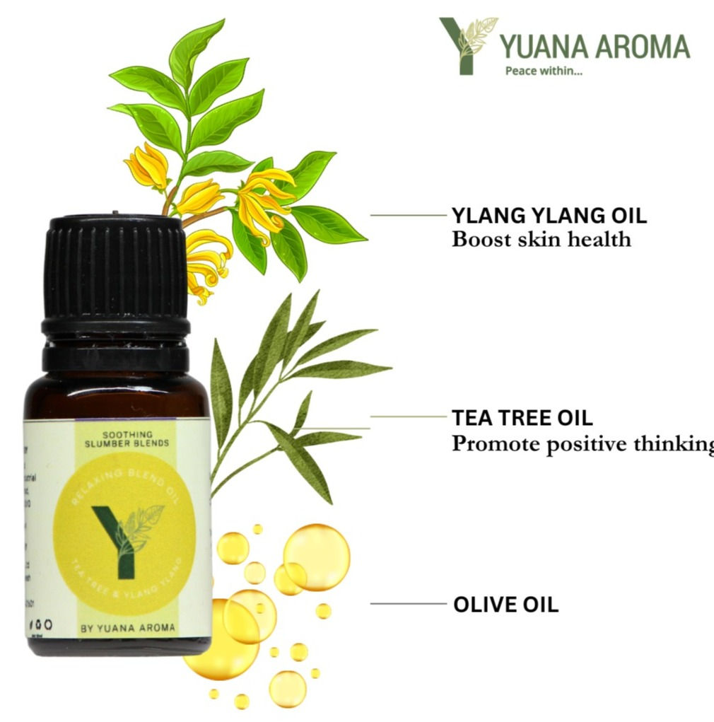 Yuana Aroma Soothing Slumber Blend - 'Tea Tree & Ylang Ylang'