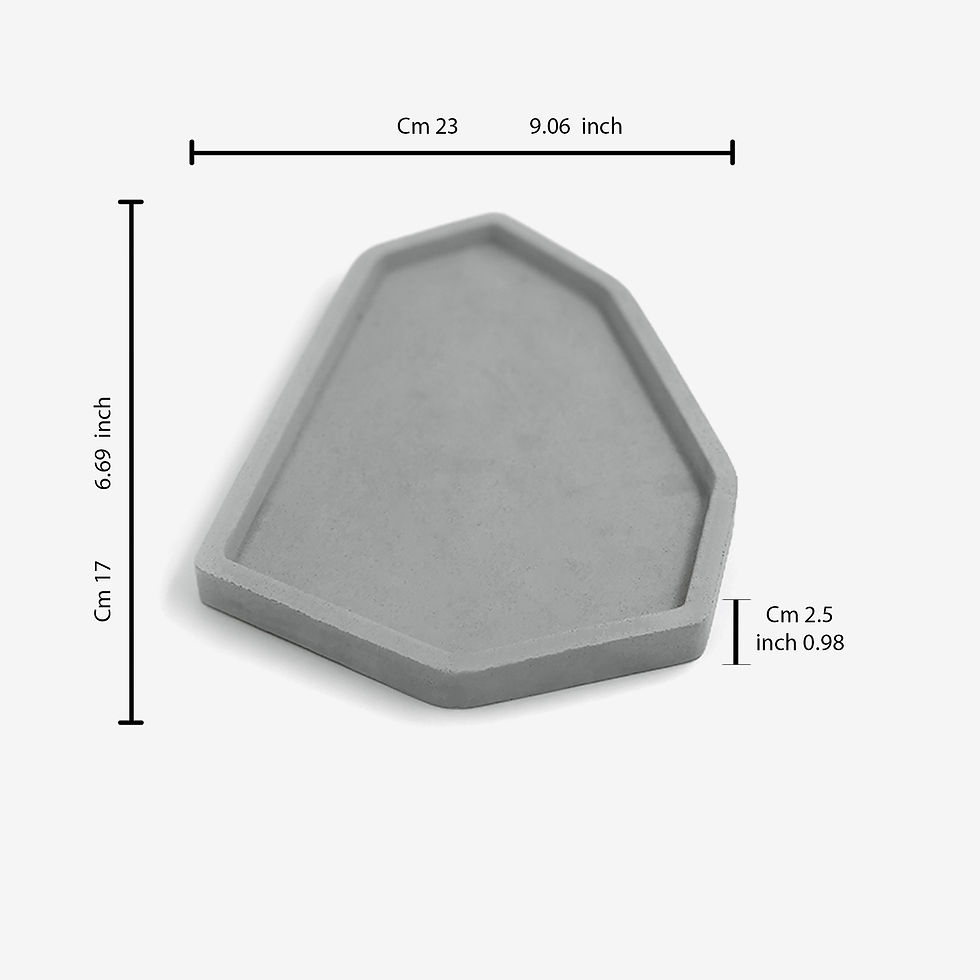 תמונה ממוזערת: סט מגשים גיאומטרים, דאלי, מגש בטון עם עציצים, בטון מוחלק, מגש בטון, מגש בטון גדול, מגש בטון קטן,