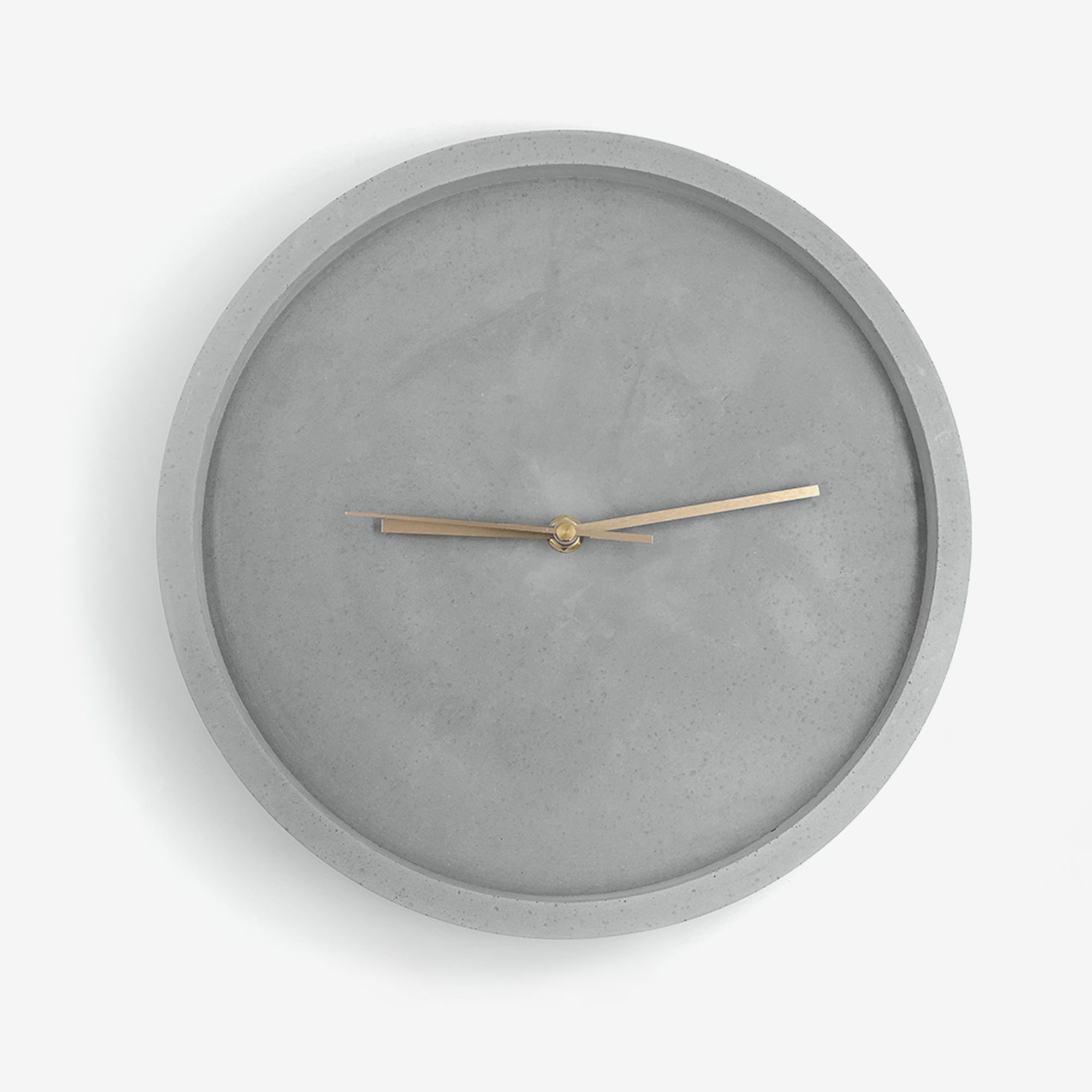 שעון קיר לחדר השינה או הסלון שעון בטון מנגנון שקט לעיצוב פנים ועיצוב