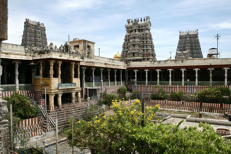 Giardino centrale del Meenakshi Amman temple