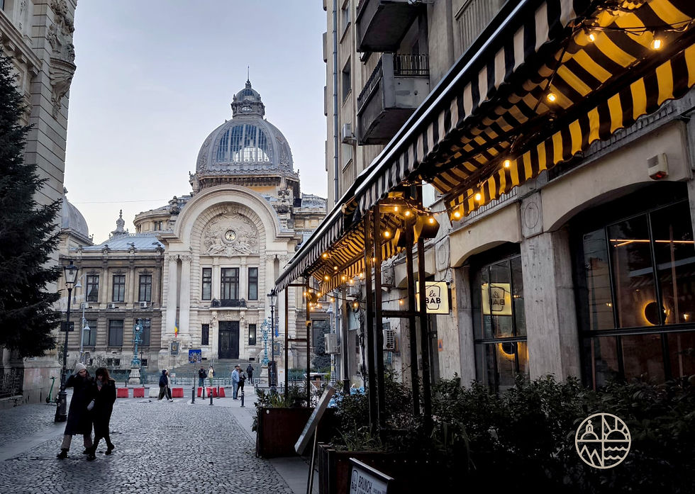 Via caratteristica del quartiere Lipscani di Bucarest