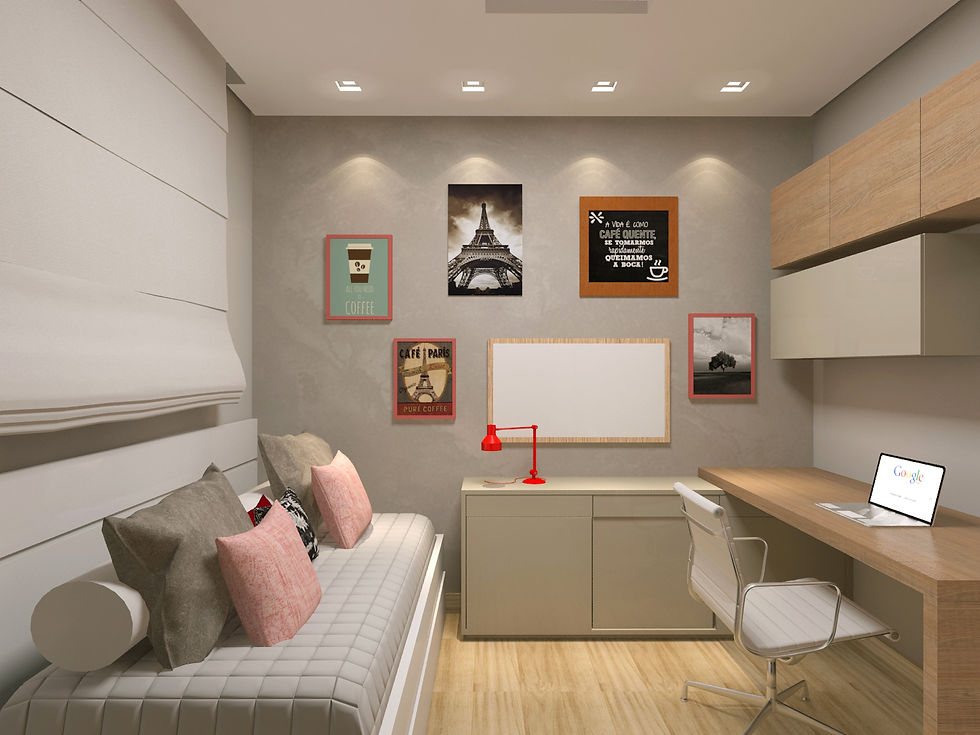 HOME OFFICE E QUARTO DE HÓSPEDES
