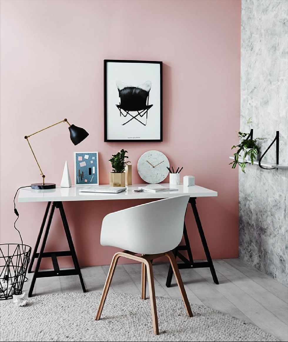 relógio mesa rosa