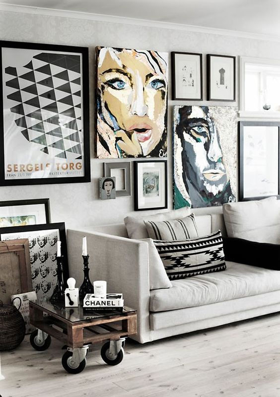 composição com quadros
