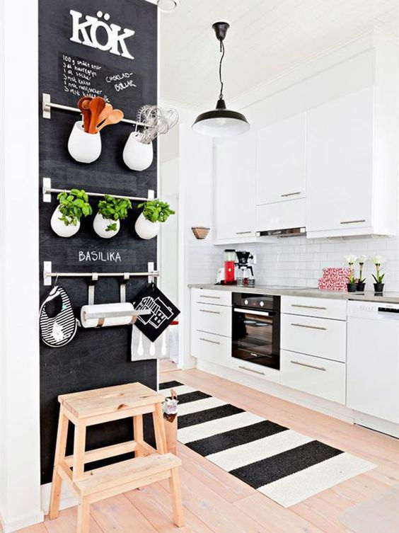 mini horta suspensa na cozinha