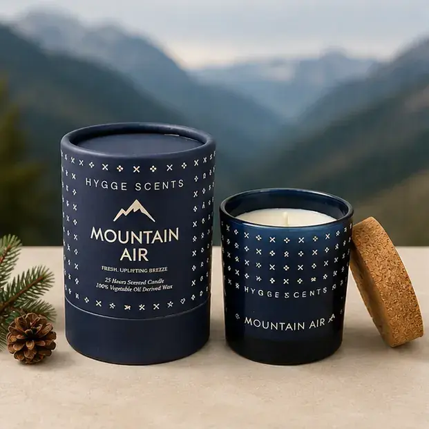 Mountain Air Soy Candle, Hygge Scents