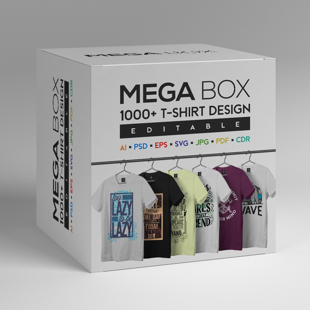 Download 1000 Mega Box T Shirt Design Bundle Editable Rocketbundles Com
