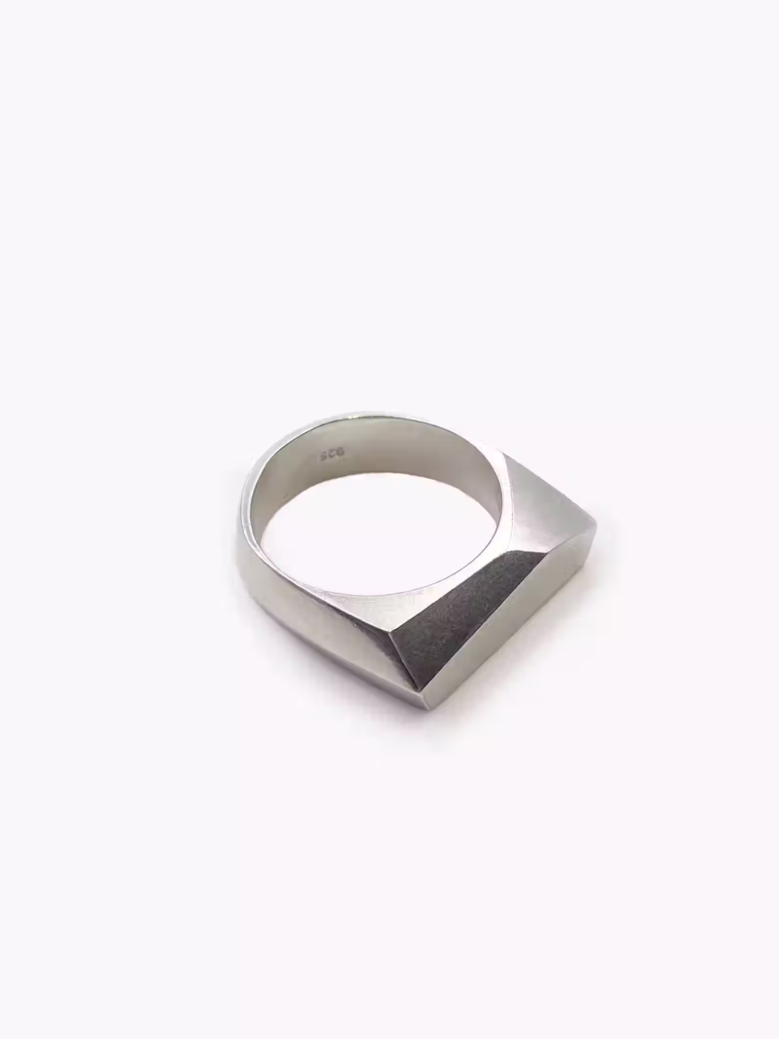 Faceted Signet Ring