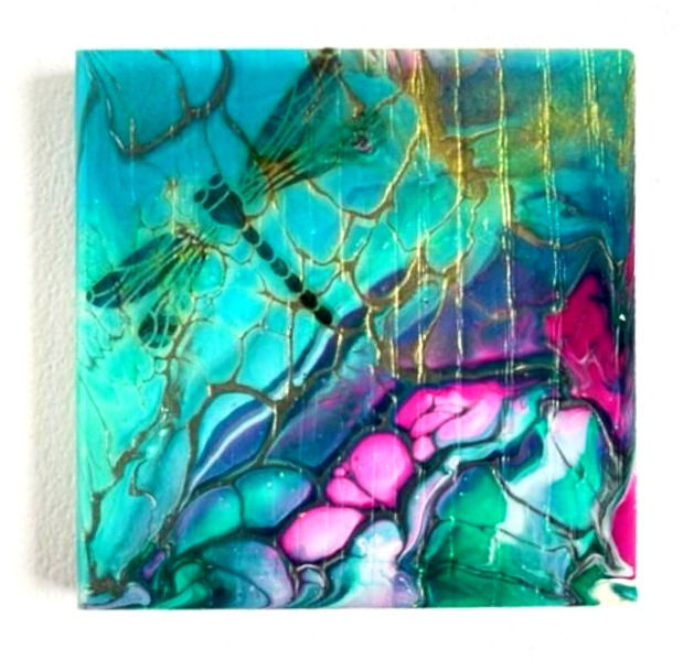Thumbnail: Set of 4 Coasters - DragonFlys