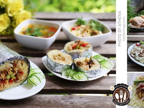 Cơm gà nướng nấm