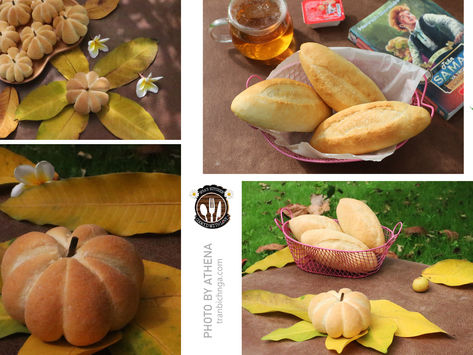 Bánh mì Việt Nam - tạo hình bí đỏ