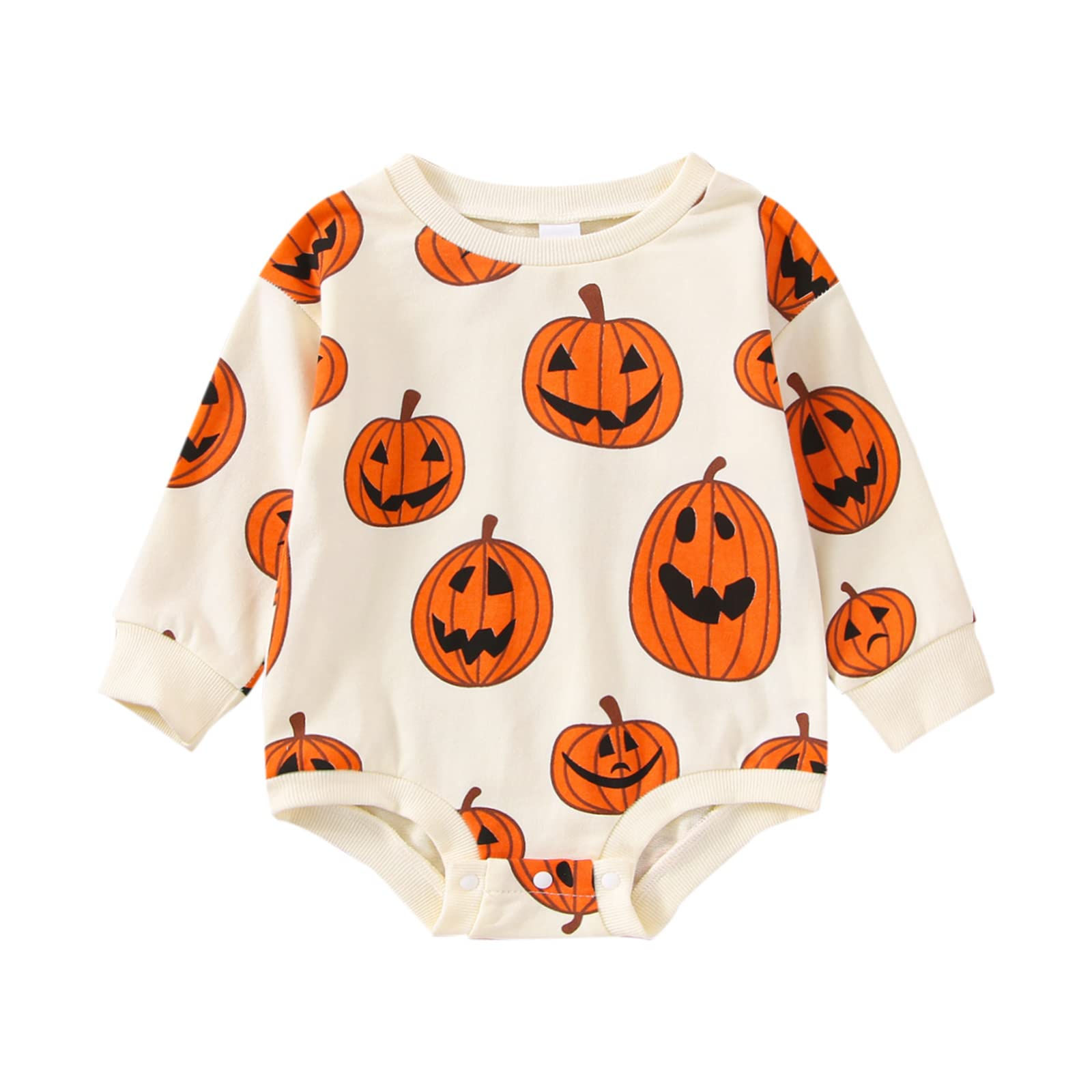 Baby Halloween Outfit Boy Girl Pumpkin Patch Onesie Sweatshirt Romper Sweater Sh