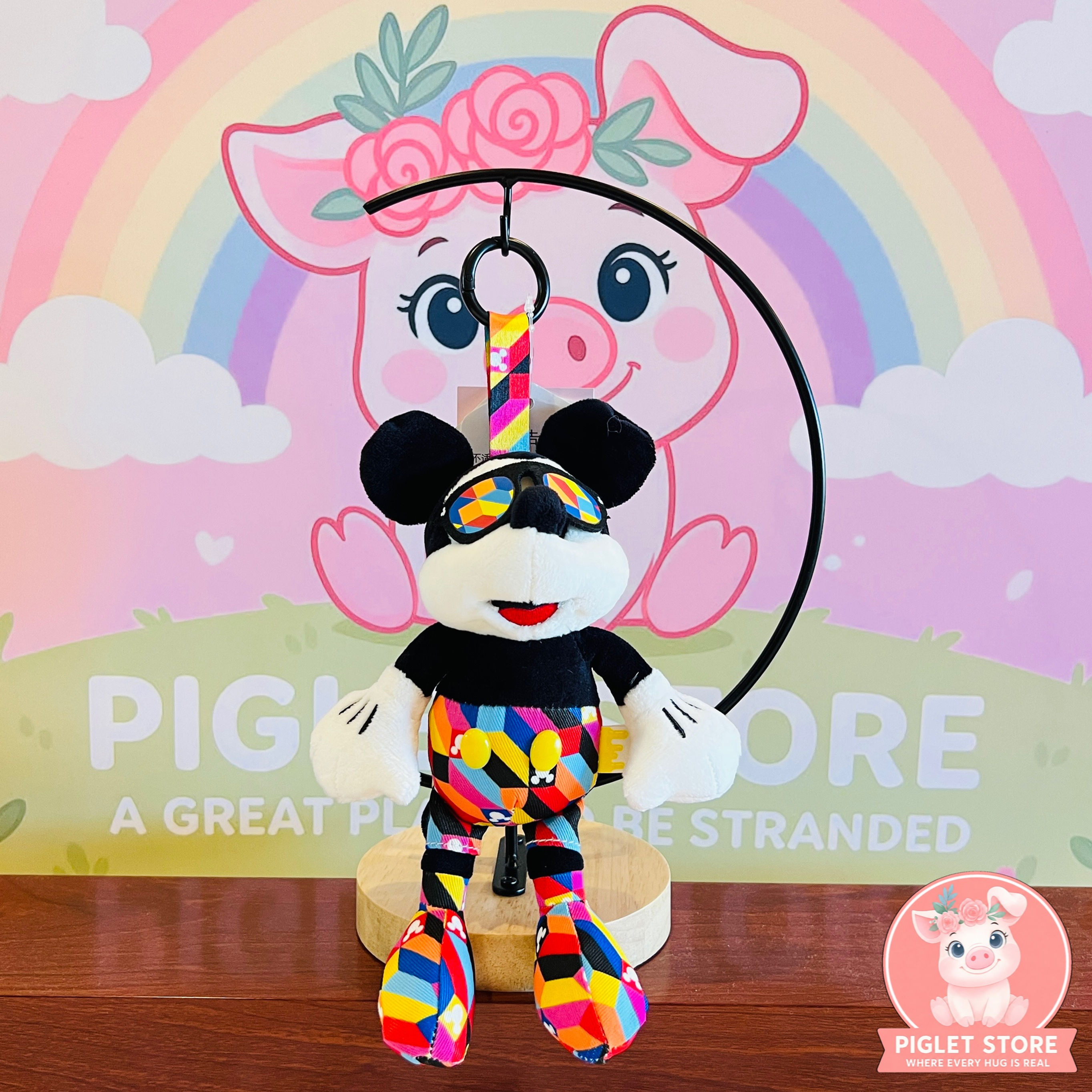 MICKEY RAINBOW SHADES KEYCHAIN