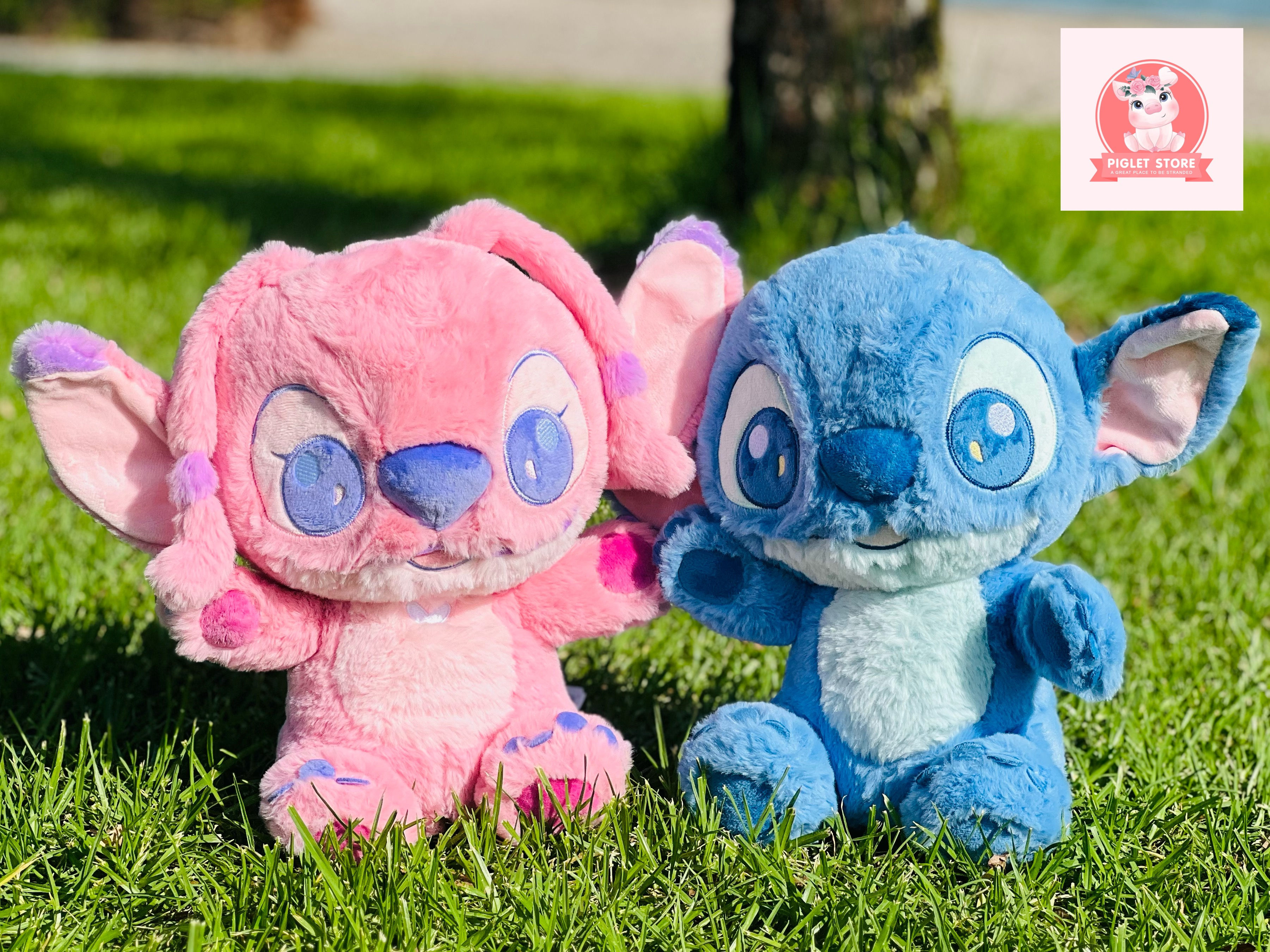 SITTING CUTE STITCH & ANGEL