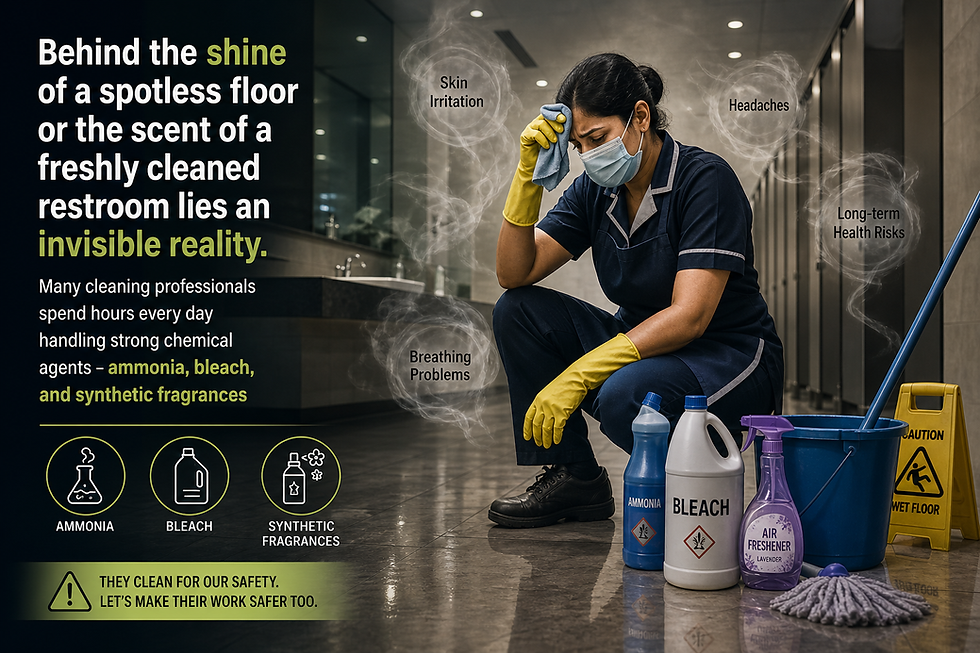 Care For Those Who Care For Our Spaces — Say No to Harmful Chemicals