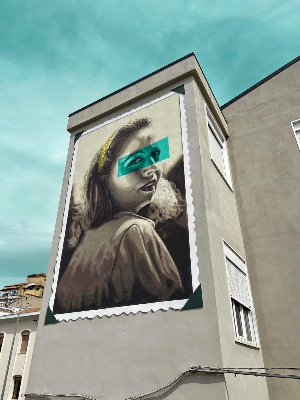 Mural en homenaje a Francesca Morvillo en la ciudad de Corleone.
