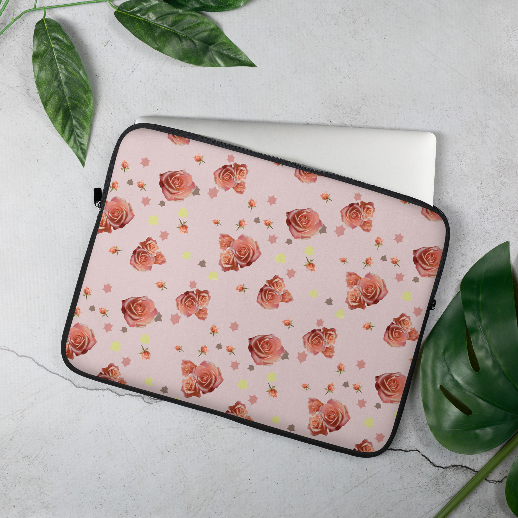 Painted Rose Laptop Sleeve