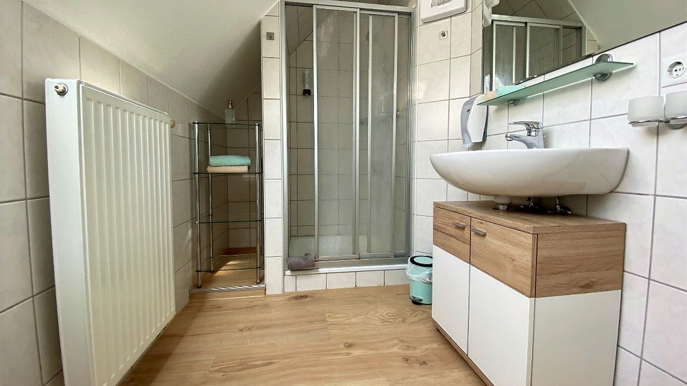 Badezimmer im Hotel zur Bever