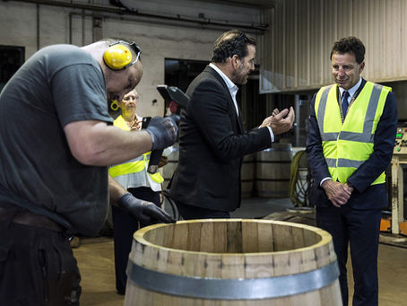 La filière cognac sous l'oeil du grand patron du Medef