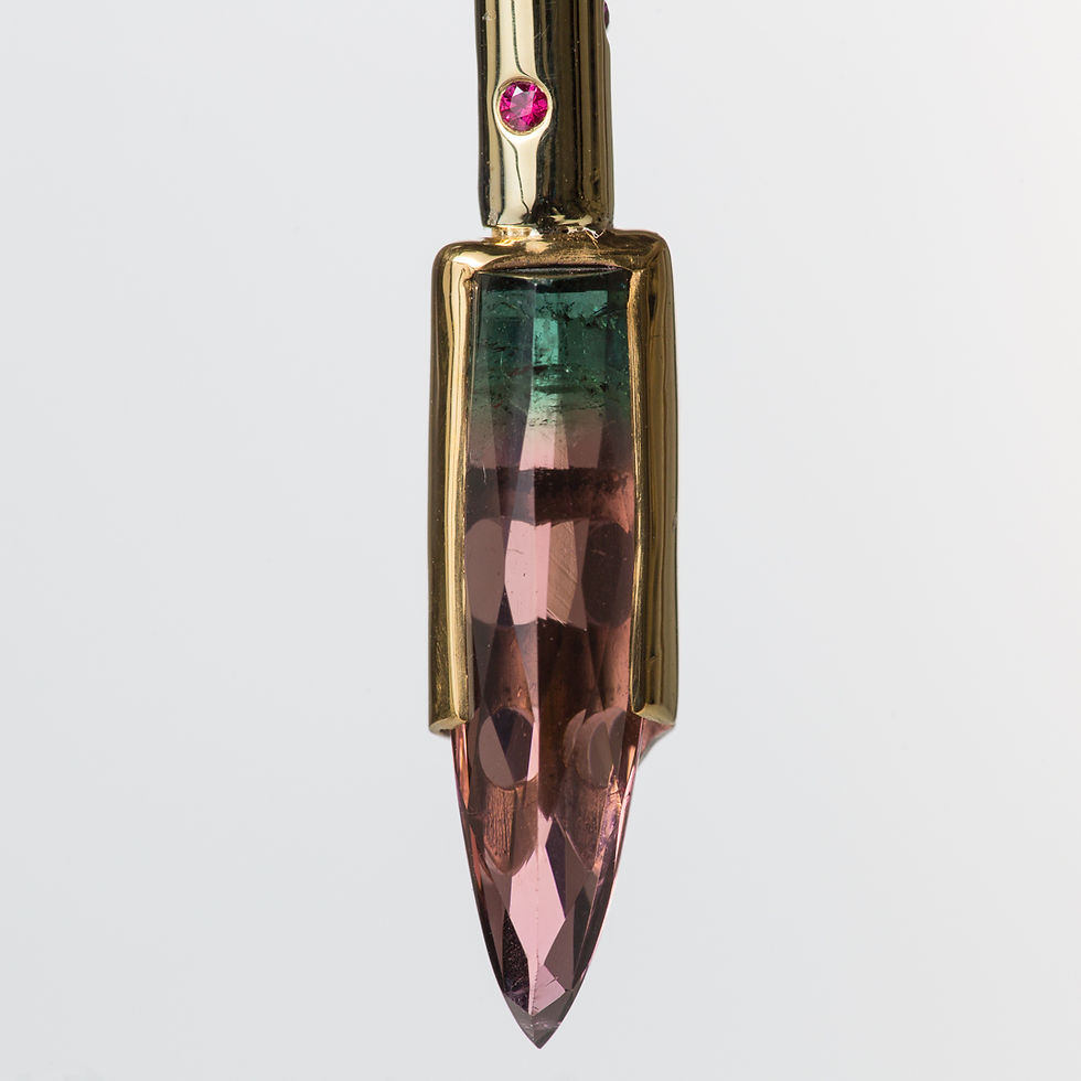 Thumbnail: Gold, Ruby and Tourmaline Dab tool