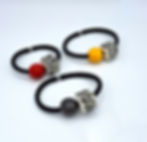 Miniatura: Bracciale London realizzato a mano con inserti in ceramica e filo di gomma italiana