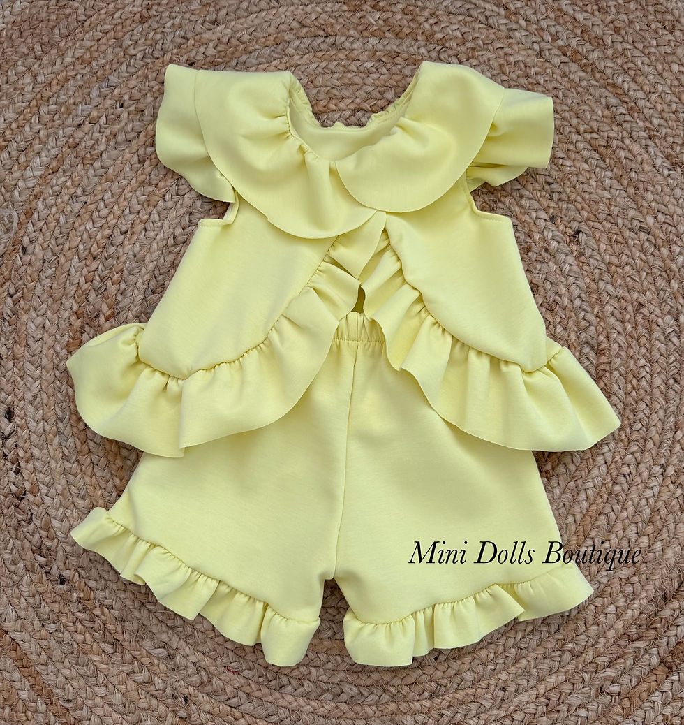 Thumbnail: Frill Open Back Top & Shorts Set 